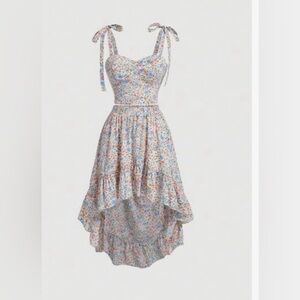 XS Women’s floral two-piece skirt set